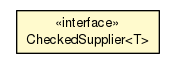 Package class diagram package CheckedSupplier